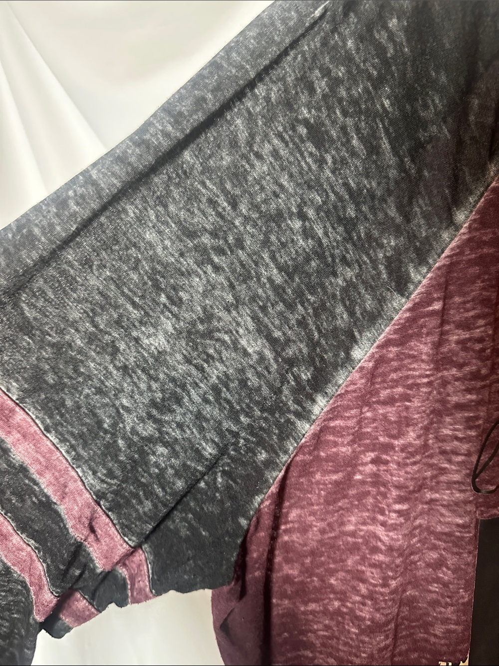 Cato Maroon Top with Black Trim - Picture 3 of 7